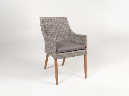 Faro Rattan grey-wash Stuhl